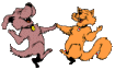 Cat and Dog doing a Jitterbug